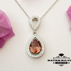 Diaspore Color Change Pendant, Teardrop Cut, Fancy Necklace, Teardrop Charm, Teardrop Necklace, Boho Necklace, Everyday Necklace, Teardrop