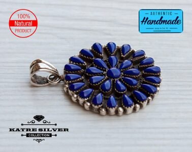 Unique Blue, Silver Necklace, Perfect Lapis Lazuli Handmade Master Craft Pendant Gods Gemstone Healing Chakras Reiki Stone - Image 7