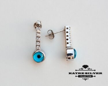 Elegant Evil Eye Stud Earrings 925 Sterling Silver – Dainty Protection Earrings Minimal Jewelry Gift for Her - Image 6
