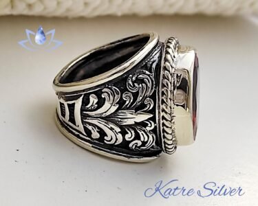 Best Sultanite Ring for Men 925 Sterling Silver – Color Changing Diaspore Ottoman Ring, Handmade Turkish Statement Jewelry Gift for Him - Image 5