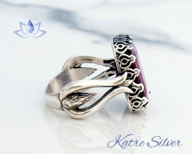 Best Emerald Cut Ruby Ring 925 Sterling Silver – Vintage Red Gemstone Ring, Handmade Statement Jewelry Gift for Men Women - Image 7