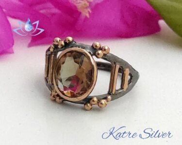 Diaspore Ring Silver 925 – Handmade Turkish Color Changing Gemstone Solitaire Statement Ring Gift for Her - Image 5