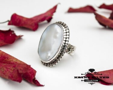 Best Natural Shell Ring 925 Sterling Silver – White Boho Bali Ring, Handmade Ocean Statement Jewelry Gift for Her - Image 4