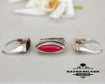 Unique Interchangeable Ring Womens Ring Red Ring Black Ring White Ring Jewelry White Ring Red Ring Black Ring of Womens Silver Jewelry - Image 10