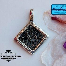 Wire Weave Pendant, Wire Wrap Pendant, Wire Wrapped, Wire Wrap Jewelry, Silver Pendant, Wire Wrap Necklace, Handmade Pendant, One of a Kind