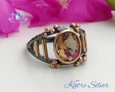 diaspore ring silver 925 handmade