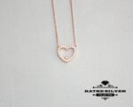 Tiny Heart Necklace, Dainty Heart, Heart Necklace, Heart Pendant, Heart Jewelry, Love Necklace, Silver Heart Pendant, Gold Heart Necklace - Image 4