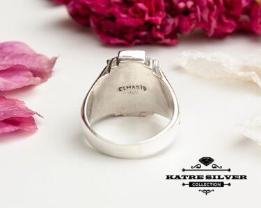 Best Onyx Ring for Men 925 Sterling Silver – Black Stone Ottoman Ring with CZ, Handmade Turkish Statement Jewelry Gift for Him - Image 7