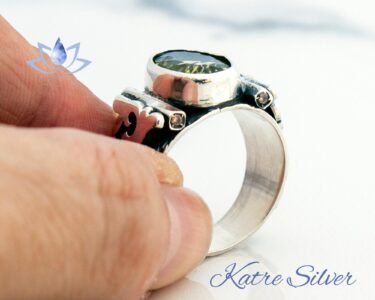 Best Lemon Quartz Ring 925 Sterling Silver – Yellow Gemstone Cocktail Ring, Handmade Statement Jewelry Gift for Men Women - Image 9