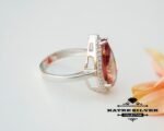 Color Change Diaspore Teardrop Ring, Diaspore Ring, Color Change Ring, Turkish Ring, Silver Women Ring, 925 Silver Ring, Statement Ring - Image 9