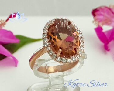 Color Changing Halo Ring, Turkish Diaspore, Turkish Ring Womens, Silver Promise Ring, Engagement Ring, Gift for Her - Image 6