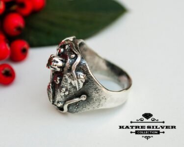 Unique Womens Natural Emerald Ring, Handmade Ring, Designer Ring, Anniversary Ring, Women Ring, Beautiful Ring, Gift Ring, Green Ring - Image 4