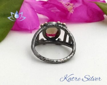 Diaspore Ring Silver 925 – Handmade Turkish Color Changing Gemstone Solitaire Statement Ring Gift for Her - Image 10