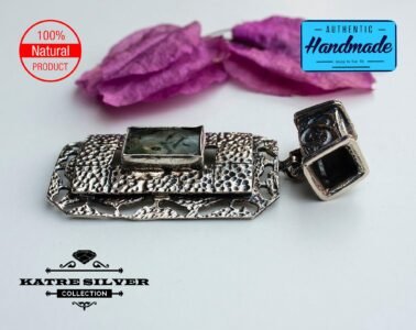 Green Rutile Pendant, Green Rutile Quartz, Rutile Quartz, Gemstone Pendant, Quartz Pendant, Quartz Necklace, Green Quartz, Natural Quartz - Image 5