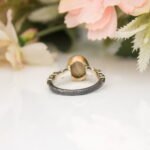 Oval Gold Rutilated Quartz Ring, Hand Made Ring for Women, Minimalist Gemstone Cabochon Ring, Statement Gift, Gemstone Jewelry Birthday Gift - Image 8