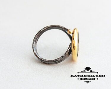 Unique Gold Plated Coin Ring 925 Silver – Ancient Coin Vintage Statement Ring Handmade Custom Jewelry Gift for Her - Image 5