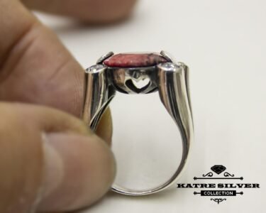 Unique Oval Cut Ruby Ring 925 Silver – Handmade Faceted Red Gemstone Statement Ring July Birthstone Gift for Her - Image 8