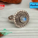 Unique Handmade Moonstone Ring Handmade Ring Women Ring White Stone Ring Designer Ring Moonstone Ring Gemstone Ring Moonstone Jewelry