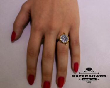 Unique Gold Plated Coin Ring 925 Silver – Ancient Coin Vintage Statement Ring Handmade Custom Jewelry Gift for Her - Image 8