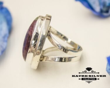 Natural Ruby Fuchsite Ring, Natural Ruby Ring, Ruby in Fuchsite, Statement Ring, Handmade Ring, 925 Silver Ring, Boho Ring, Green Stone Ring - Image 6