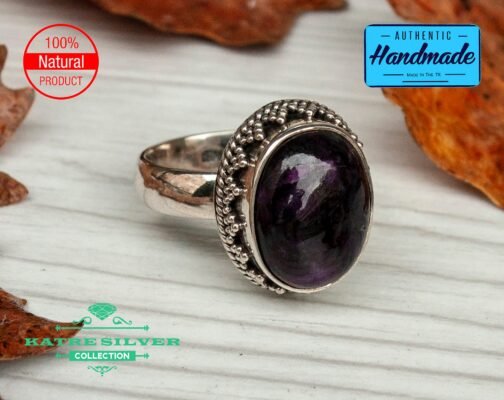 Unique Women Purple Amethyst Ring, Amethyst Silver Ring, Purple Amethyst Ring, Silver Amethyst Ring, Handmade Ring, Turkish Ring
