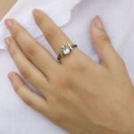 Blue Topaz Ring, London Blue Topaz, Iyon Column Motifs, Gemstone Jewellery, Uniqe Silver Women Ring, Fabulous Jewellery, Gift for Her - Image 4