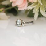 Blue Topaz Ring, London Blue Topaz, Iyon Column Motifs, Gemstone Jewellery, Uniqe Silver Women Ring, Fabulous Jewellery, Gift for Her - Image 7