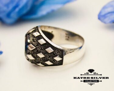 Unique Ottoman Black Onyx Ring 925 Silver – Handmade Turkish Signet Ring Vintage Men Jewelry Gift for Him - Image 5