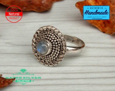 Unique Handmade Moonstone Ring Handmade Ring Women Ring White Stone Ring Designer Ring Moonstone Ring Gemstone Ring Moonstone Jewelry - Image 4