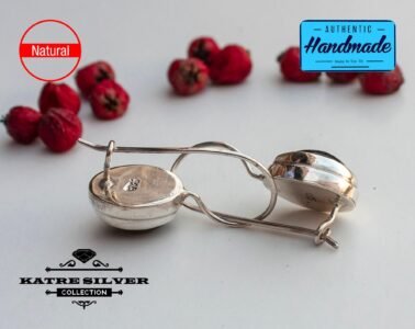 Natural Red Garnet Earrings, Dark Red Earrings, January Earrings, Red Garnet Earrings, Birthstone Earrings, Gemstone Earrings - Image 5