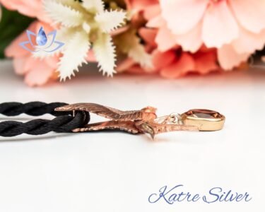 Changing Color Mood Stone Dove Bird Pendant, Color Change Custom Pendant, Antique Gemstone Vintage Pendant, Necklace Gift - Image 5