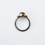 Colored Mother of Pearl Blue Ring, Hand Made Jewelery, Mosaic Shell, Sterlig Silver 925, Promise Ring, Gift for Her - Image 9