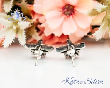 White Pearl Stone Starfish Earrings in Sterling Silver, Starfish Stud Earrings, Pearl Jewelry, Vintage Style Earrings, Bridesmaid Gifts - Image 9