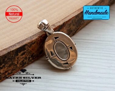 Dainty Vintage Oval Moonstone Pendant, Handmade Moonstone, Moonstone Pendant, Moonstone Jewelry, Handmade Pendant, Natural Moonstone - Image 9