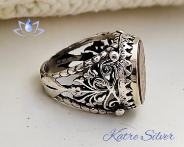 Mens Handmade Ring Turkish Handmade Silver Ottoman Mens Ring Yavuz Sultan Selim Seal Men Ring 925k Sterling Silver Gift for Him - Image 6