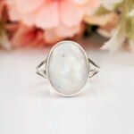 Celestial Jewelry, Moonstone Ring for Women, Gem Stone Ring for Best Friend Gift, Bohemian Jewelry, Mother's Day Gift for Her - Image 2