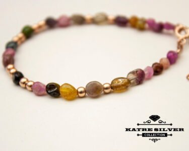 Unique Tourmaline Protective Bracelet 925 Silver – Handmade Turkish Empath EMF Shield Gemstone Bracelet Gift for Her - Image 5