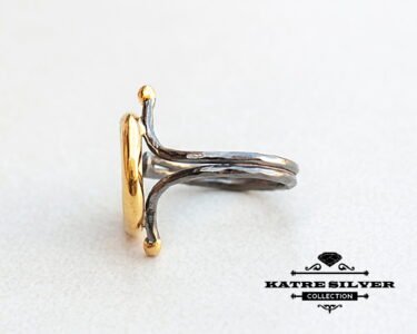 Unique Gold Plated Coin Ring 925 Silver – Ancient Coin Vintage Statement Ring Handmade Custom Jewelry Gift for Her - Image 4