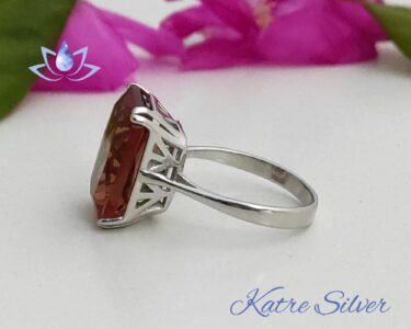 Color Change Sultanite Ring, Turkish Diaspore, Color Change Ring, 925 Silver Ring, Statement Ring, Solitaire Ring, Handmade Silver Ring - Image 8