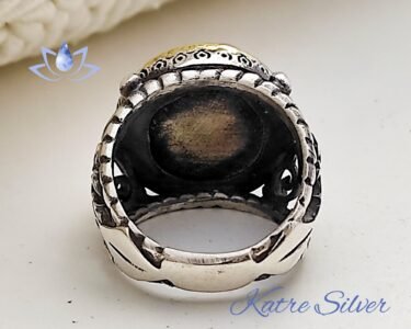 Mens Handmade Ring Turkish Handmade Silver Ottoman Mens Ring Agate Ring Agate Men Ring The Star of David Gift for Him 925k Sterling Silver - Image 8