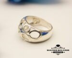Perforated Turkish Silver Ring, Contemporary Ring, Finger Ring, Gift Item Ring, Stylish Ring, Summer Ring, Silver Solid Ring, Solid Ring - Image 6
