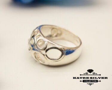Unique Perforated Turkish Silver Ring 925 – Handmade Contemporary Statement Ring Minimalist Stylish Gift for Her - Image 6