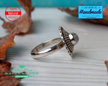 Unique Handmade Moonstone Ring Handmade Ring Women Ring White Stone Ring Designer Ring Moonstone Ring Gemstone Ring Moonstone Jewelry - Image 6