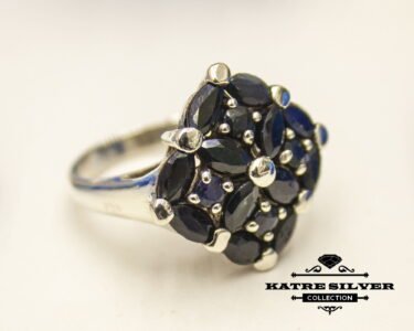 Unique Vintage Genuine Sapphire Ring, Unique Sapphire Ring, Handmade Ring, Statement Ring, Genuine Sapphire, Ladies Ring, Gift Ring - Image 5