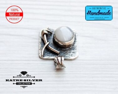 Vintage Oval Handmade Moonstone Pendant, Moonstone Jewelry, Handmade Pendant, Natural Moonstone, 925 Silver Pendant, Moonstone Gemstone - Image 8