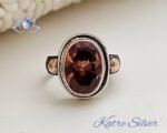 Oval Turkish Diaspore Ring, Diaspore Ring, Color Change Ring, Engagement Ring, Diaspore Jewelry, Sultanite Ring, Gift for Her - Image 3