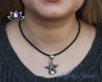 White Pearl Stone Starfish Pendant in Sterling Silver, Starfish Pendant, Pearl Charm Necklace, Ocean Pendant, Pearl Jewelry, Gift for Mom - Image 2