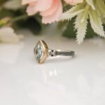 Blue Topaz Ring, Swiss Blue Topaz Ring, Silver Gemstone Ring for Women, Promise Ring, November Birthstone Ring, Women Ring Birthday Gift - Image 4