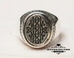 Mens Handmade Ring Turkish Handmade Silver Ottoman Mens Ring Boho Ring Boho Bohemian Men Ring Gift for Him 925k Sterling Silver Vintage Ring - Image 3