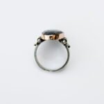 Antique Sapphire Ring for Women, Unique Dark Blue Sapphire Stone, Hand Made Silver Ring, Anniversary Gifts - Image 9